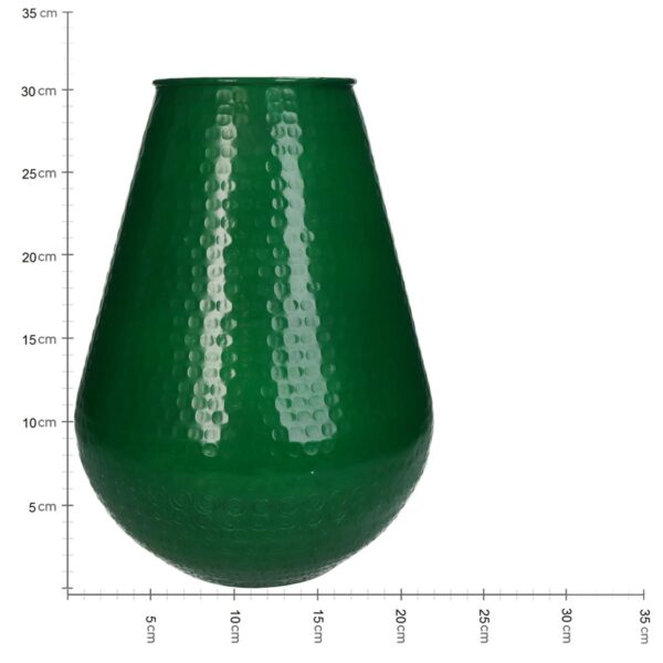 Βάζο  Πράσινο Αλουμίνιο 23.5x23.5x31cm