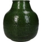 Βάζο Πράσινο Αλουμίνιο 15x15x17cm