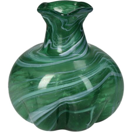 Βάζο Πράσινο Γυαλί 14.5x14.5x15cm