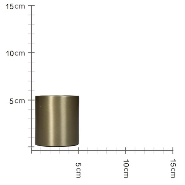 Κηροπήγιο Χρυσό Αλουμίνιο 5x5x5.5cm