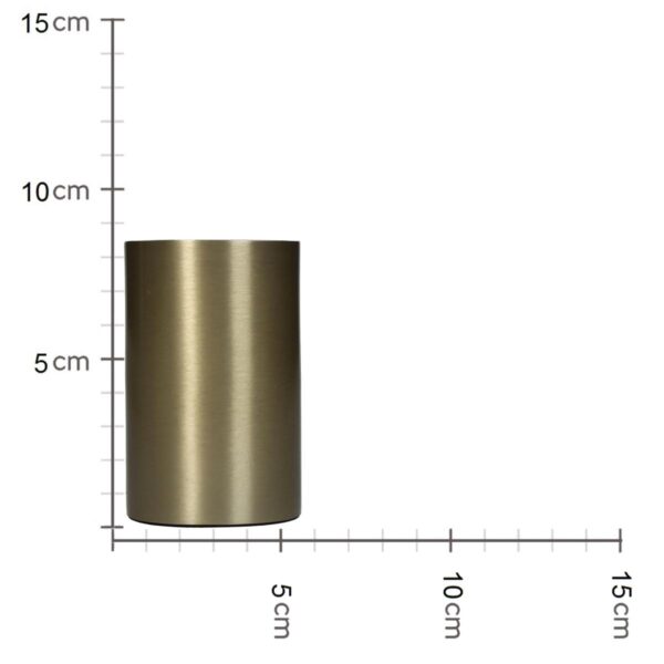 Κηροπήγιο Χρυσό Αλουμίνιο 5x5x8.2cm