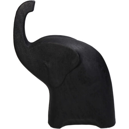 Διακοσμητικό Ελέφαντας Μαύρο Polyresin 16x8x20.5cm