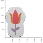 Βάζο Λουλούδι Πολύχρωμο Κεραμικό 14x5.5x20.5cm