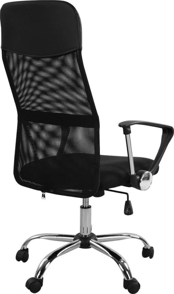 Καρέκλα Γραφείου  AΓNΩ Μαύρο PVC 58x60x105-115cm