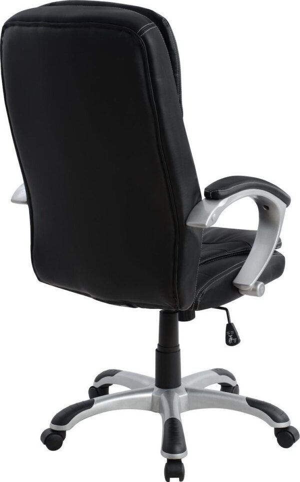 Καρέκλα Γραφείου  EYPYΔIKH Μαύρο PU 62x60x108-116cm