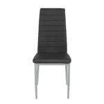 Καρέκλα  ROSE Μαύρο PVC 53x39x96cm