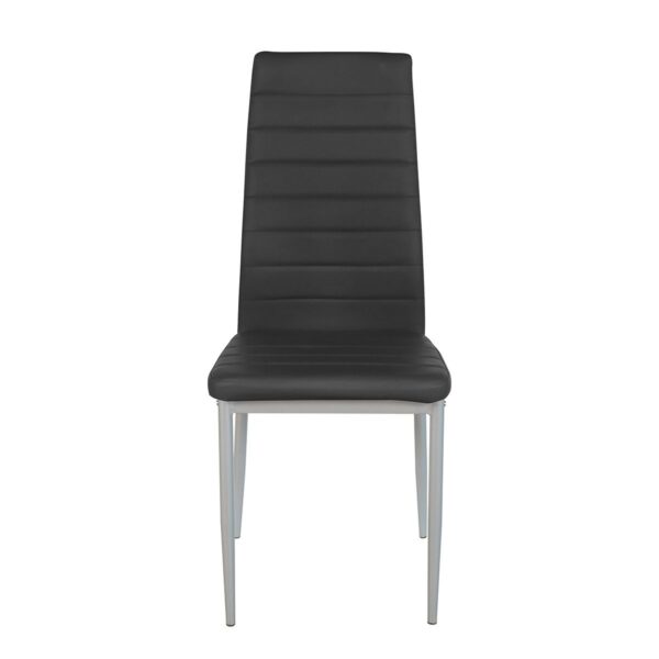Καρέκλα  ROSE Μαύρο PVC 53x39x96cm