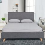Κρεβάτι  TULIP Σκούρο Γκρι 216x160x110cm (Στρώμα 150x200cm)