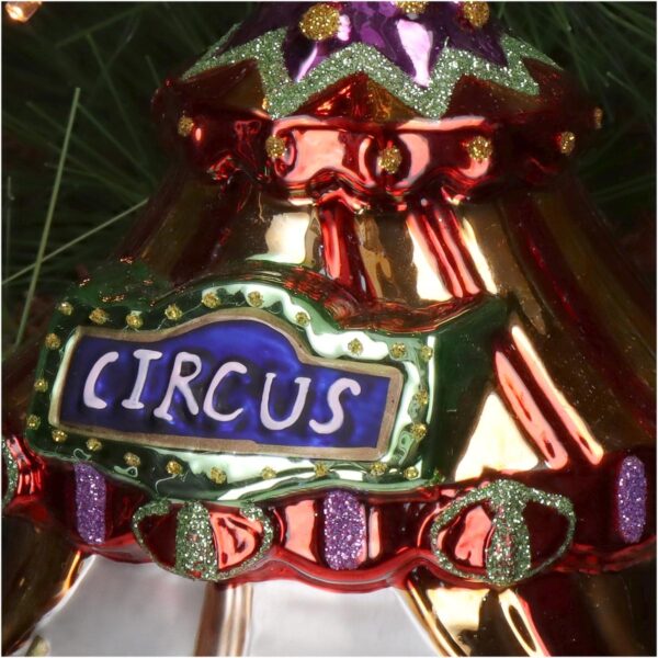 Στολίδι Κρεμαστό 'Circus' Πολύχρωμο Γυαλί 10x10x11cm