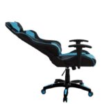 Πολυθρόνα Γραφείου  Gaming ΚΥΡΗΝΗ Μαύρο/Μπλε PVC 66x67x127-135cm
