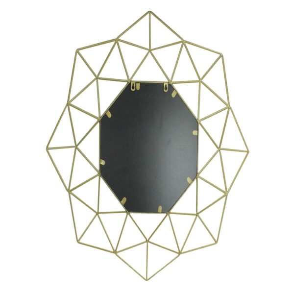 Καθρέπτης Χρυσό Μέταλλο 77.5x4x77.5cm