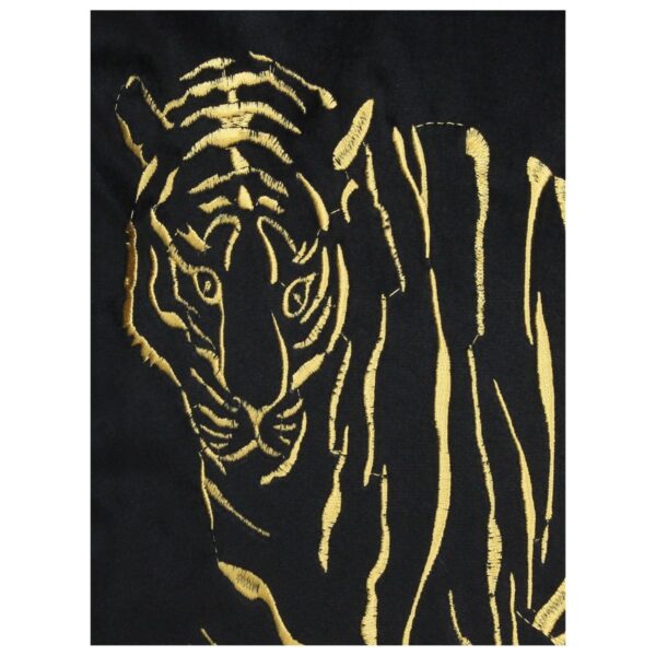 Μαξιλάρι  Τίγρης Μαύρο Βελούδο 45x45cm