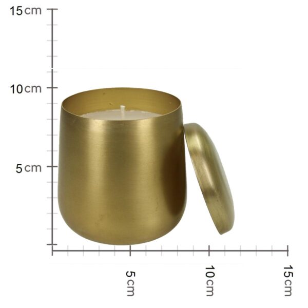 Κηροπήγιο Χρυσό Μέταλλο 8.5x8.5x10cm