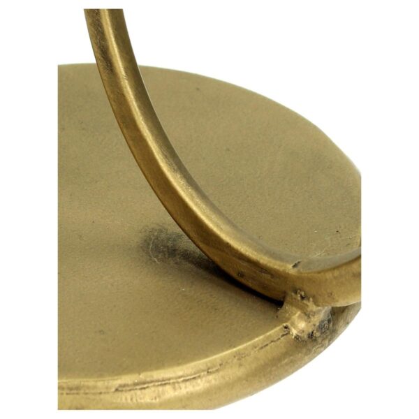 Κηροπήγιο Χρυσό Μέταλλο 16.5x13x16.5cm