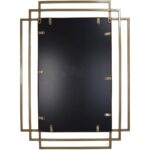 Καθρέπτης Χρυσό Μέταλλο 37x2x57cm