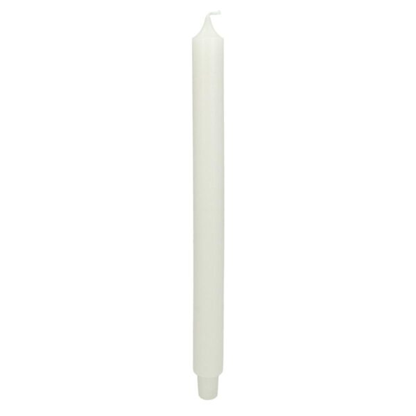 Κερί Λευκό 9.5x3.2x29.5cm Σετ 3Τμχ