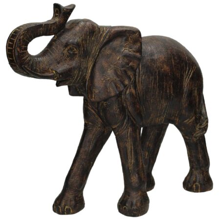 Διακοσμητικό Ελέφαντας Καφέ Polyresin 37.5x10x32.5cm