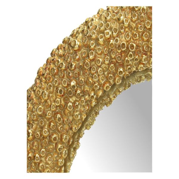 Καθρέπτης Κοράλι Χρυσό Polyresin 29x3.3x29cm