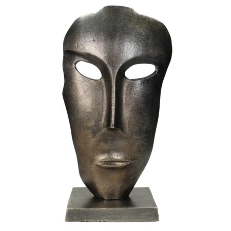 Διακοσμητικό  Πρόσωπο Μαύρο Αλουμίνιο 19.5x11x38cm