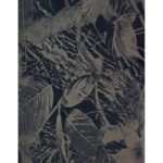 Μαξιλάρι Φύλλα Μαύρο Βελούδο 45x45cm