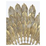 Καθρέπτης  Φτερά Χρυσό Μέταλλο 68.5x4.5x68.5cm