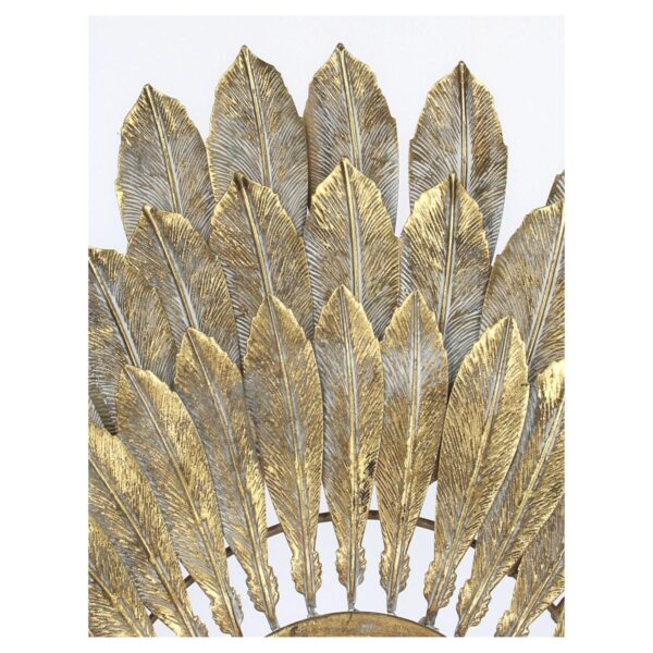 Καθρέπτης  Φτερά Χρυσό Μέταλλο 68.5x4.5x68.5cm