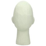 Διακοσμητικό Κεφάλι Λευκό Polyresin 18.5x16x22.8cm