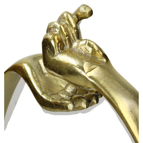 Διακοσμητικό Χέρια Χρυσό Αλουμίνιο 34x7.5x42.5cm