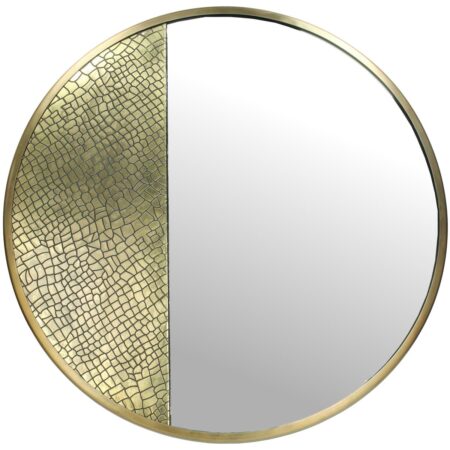 Καθρέπτης Χρυσό Μέταλλο 50x5x50cm