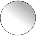Καθρέπτης Μαύρο Μέταλλο 57x2x57cm