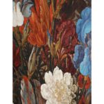 Διακοσμητικό Τοίχου Κρεμαστό Λουλούδια Πολύχρωμο Βελούδο 105x136cm