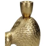 Κηροπήγιο Πουλί Χρυσό Αλουμίνιο 13x7x14cm