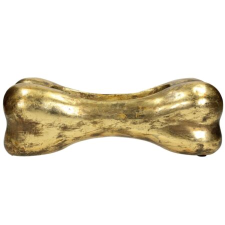 Κασπώ Κόκκαλο Σκύλου Χρυσό Polyresin 36.4x14x12cm