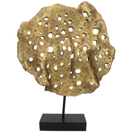 Διακοσμητικό Κοράλι Χρυσό Polyresin 42x11x55cm
