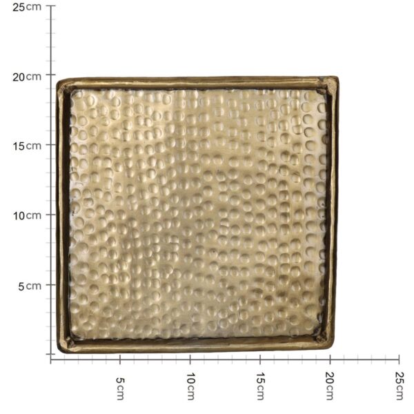 Δίσκος Χρυσό Αλουμίνιο 20x20x0.5cm