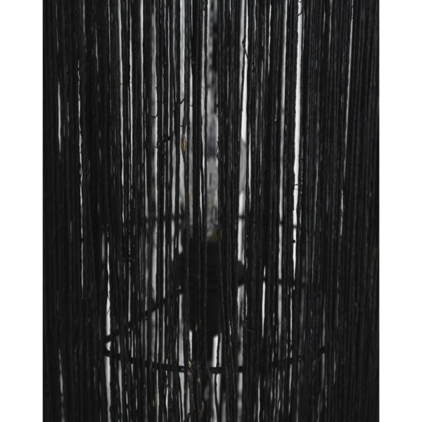 Φωτιστικό Δαπέδου Μαύρο Γιούτα 25x25x120cm