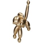 Διακοσμητικό Σκύλος Μπαλόνι Χρυσό Polyresin 41x18.5x40cm
