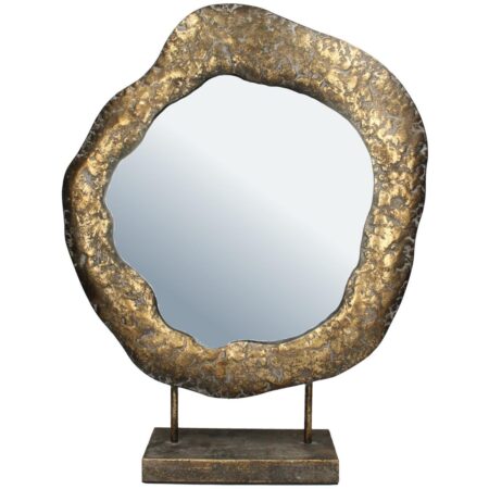 Καθρέπτης  Χρυσό Μέταλλο 47x13x60.5cm