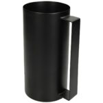 Βάζο Μαύρο Μέταλλο 12.5x10x14.5cm
