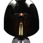 Επιτραπέζιο Φωτιστικό Μαύρο Γυαλί 25x25x39cm