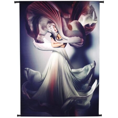 Διακοσμητικό Τοίχου Κρεμαστό Mystic Γυναίκα Μπεζ Βελούδο 105x136cm