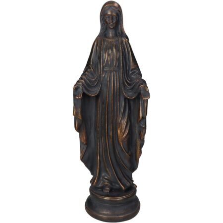 Διακοσμητικό Άγαλμα Maria Μαύρο Polyresin 11.5x10.5x33.5cm