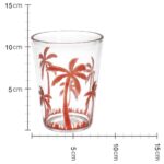 Ποτήρι Φοίνικες Πορτοκαλί Ακρυλικό 9.3x9.3x12cm