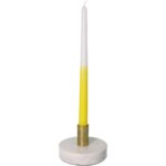 Κερί Κίτρινο 9.2x2.2x30.5cm Σετ 4Τμχ