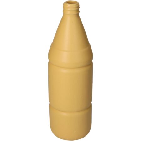 Βάζο Μπουκάλι Κίτρινο Κεραμικό 8x8x26cm