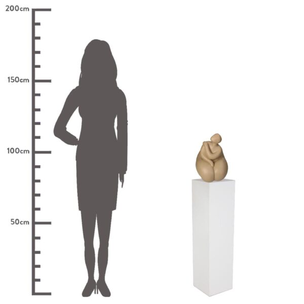 Διακοσμητικό Γυναίκα Μπεζ Τερακότα 29x25.8x35.6cm
