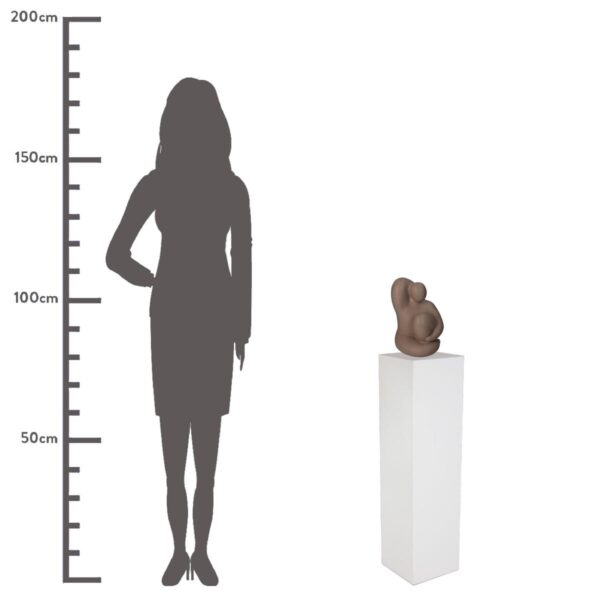 Διακοσμητικό  Γυναίκα Μπεζ Polyresin 18.8x17.7x27cm