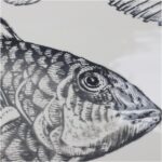 Δίσκος Ψάρι Γκρι Κεραμικό 45x31x2.8cm