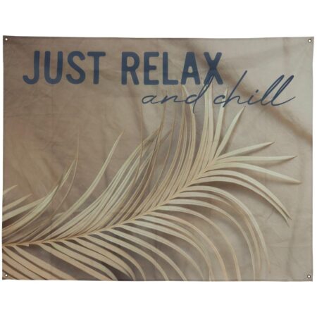 Διακοσμητικό Τοίχου Κρεμαστό Just Relax Άμμου Polyester 122x156cm
