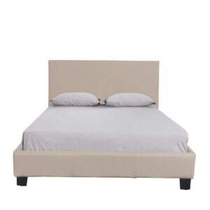 Κρεβάτι AZALEA Capuccino PU 213x128x88cm (Στρώμα 120x200cm)